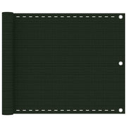Paravento da Balcone Verde Scuro 75x400 cm in HDPE