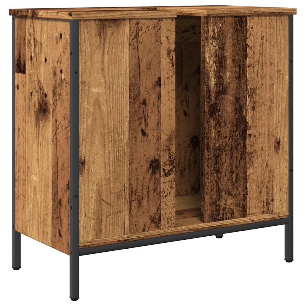 vidaXL Mobile Sottolavabo Legno Antico 60x30x60 cm Legno Multistrato
