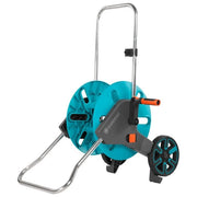 Gardena 18511-20 avvolgitubo da giardino Carrello avvolgitubo Manuale Nero, Blu, Stainless steel