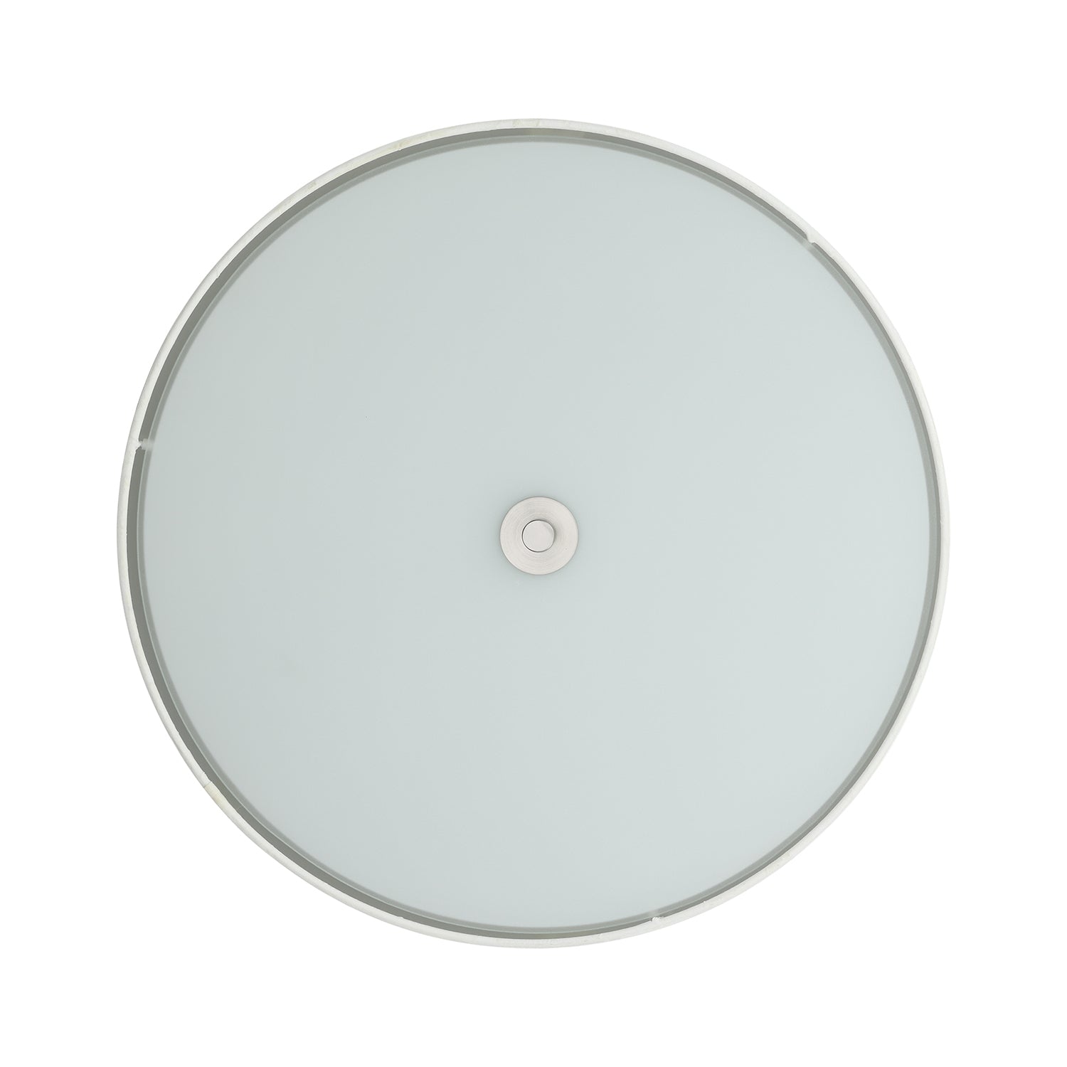 Plafoniera Moderna Pasteri Acciaio Nichel Satinato Bianco 3 Luci E27 Ip20