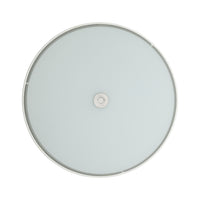 Plafoniera Moderna Pasteri Acciaio Nichel Satinato Bianco 3 Luci E27 Ip20