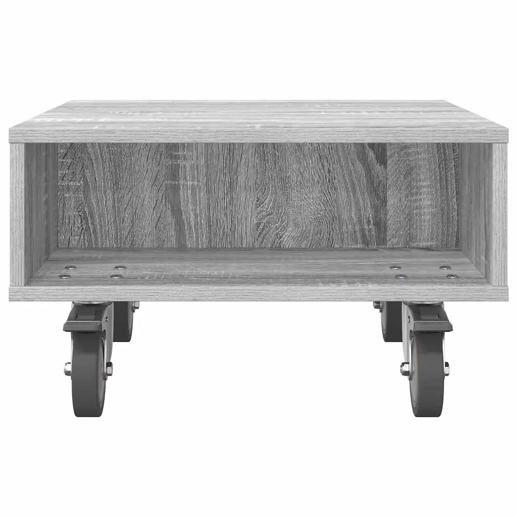 Tavolino con Ruote Grigio Sonoma 50,5 x 50 x 30 cm 891029