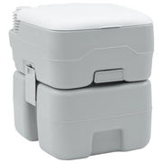 Toilette Portatile Grigia e Bianca in Plastica da 20 L di