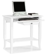 Scrivania 1 cassetto legno arte povera bianco 85x49x79h (1533) - Mobili 2G