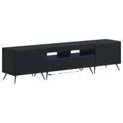 Mobile TV LED a 5 pezzi Nero Legno ingegnerizzato 3416919
