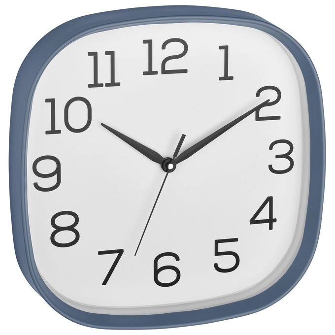 TFA-Dostmann 60.3053.06 wall/table clock Parete Quartz clock Quadrato Blu, Bianco