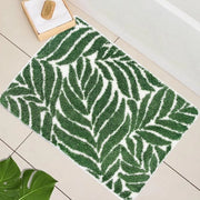 Tappeto da bagno verde scuro - foglia giungla carina - 1 pezzo - 40,6 cm x 61 cm