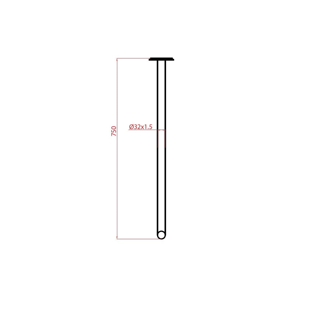 Maniglia 75 cm bagno disabili terza eta giotto inox bianco opaco
