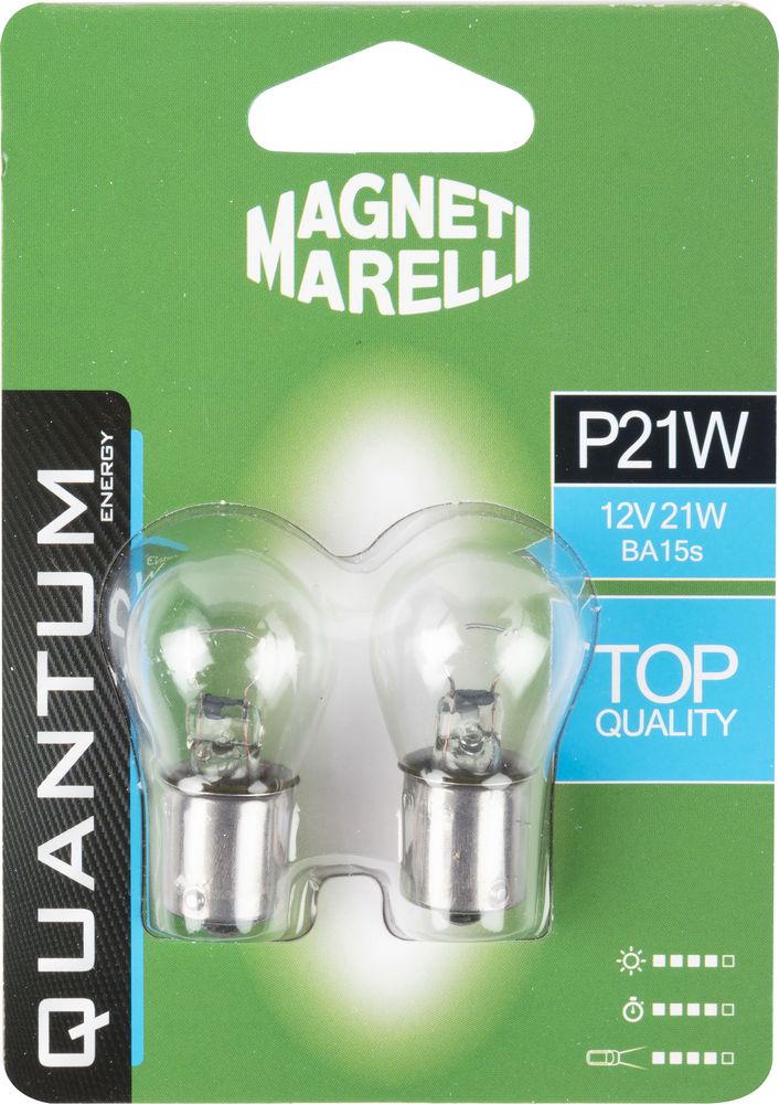 Magneti Marelli P21W coppia di lampadine auto 12V 21W attacco BA15s