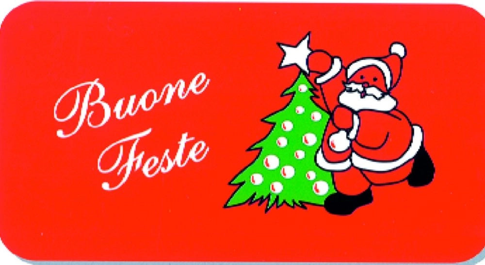 1pz zerbino "buone feste" cm.40x67 cod:ferx.50343