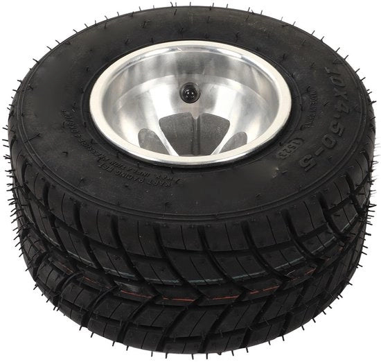 Pneumatici per Gokart 10 x 4,50-5 - Antislip Explosivo - Pneumatici di Rimpiazzo - Universali per ATV/UTV - Pneumatici in Gomma Duratura - Comfort Migliorato - Pneumatici per Kart