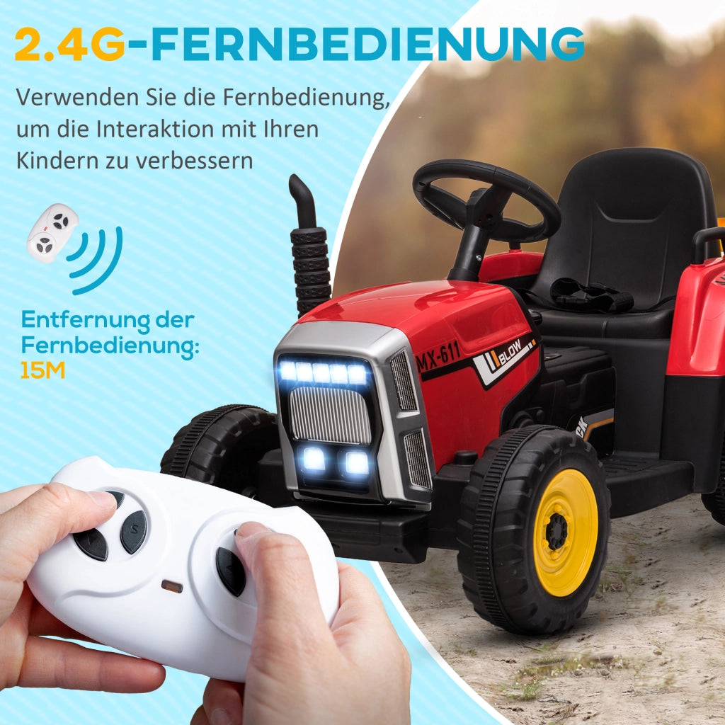 Auto Elettrica per Bambini con Telecomando ¨C Xylo ¨C Rosso e Nero