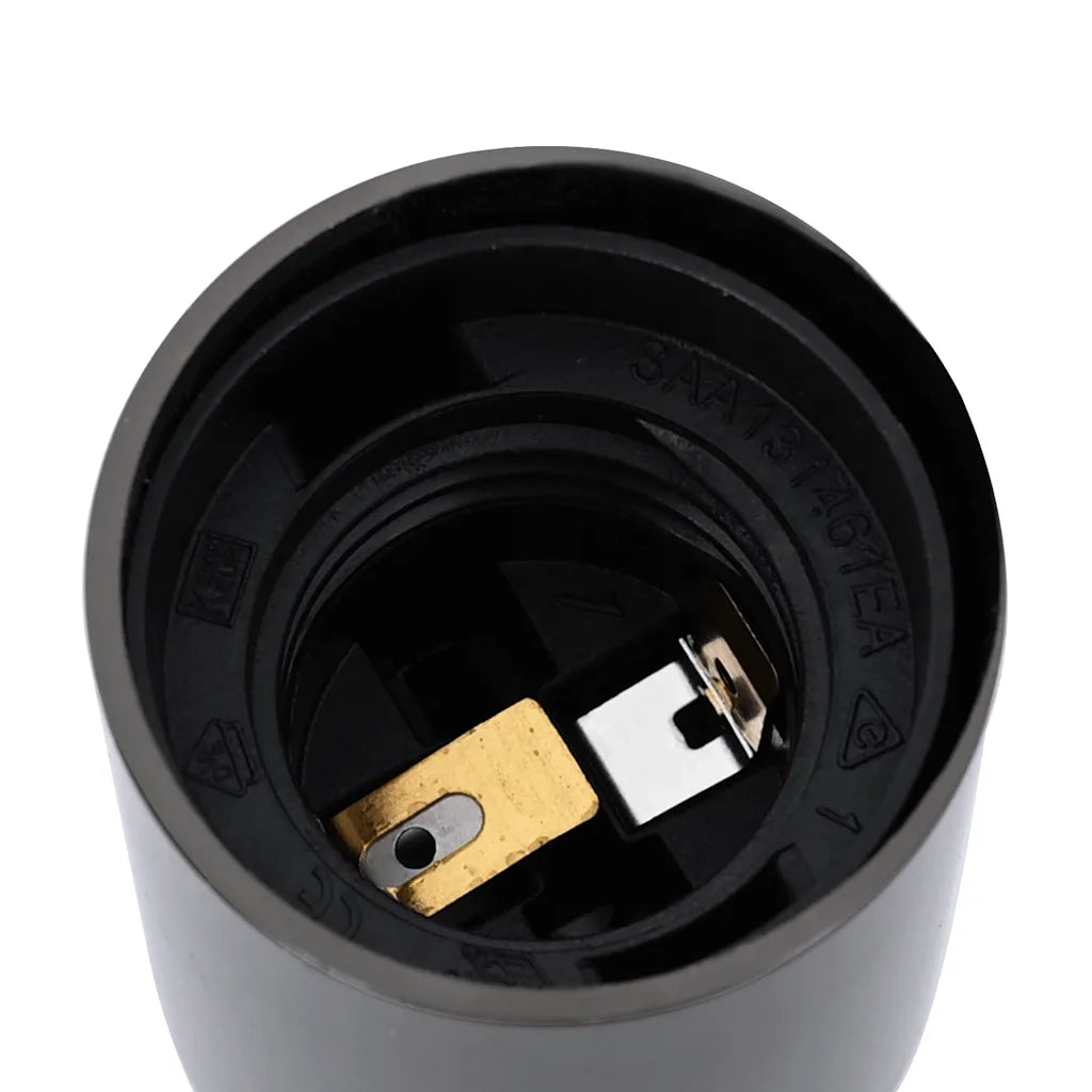Portalampade 2 pz Nero Lucido E27 CFW3893440