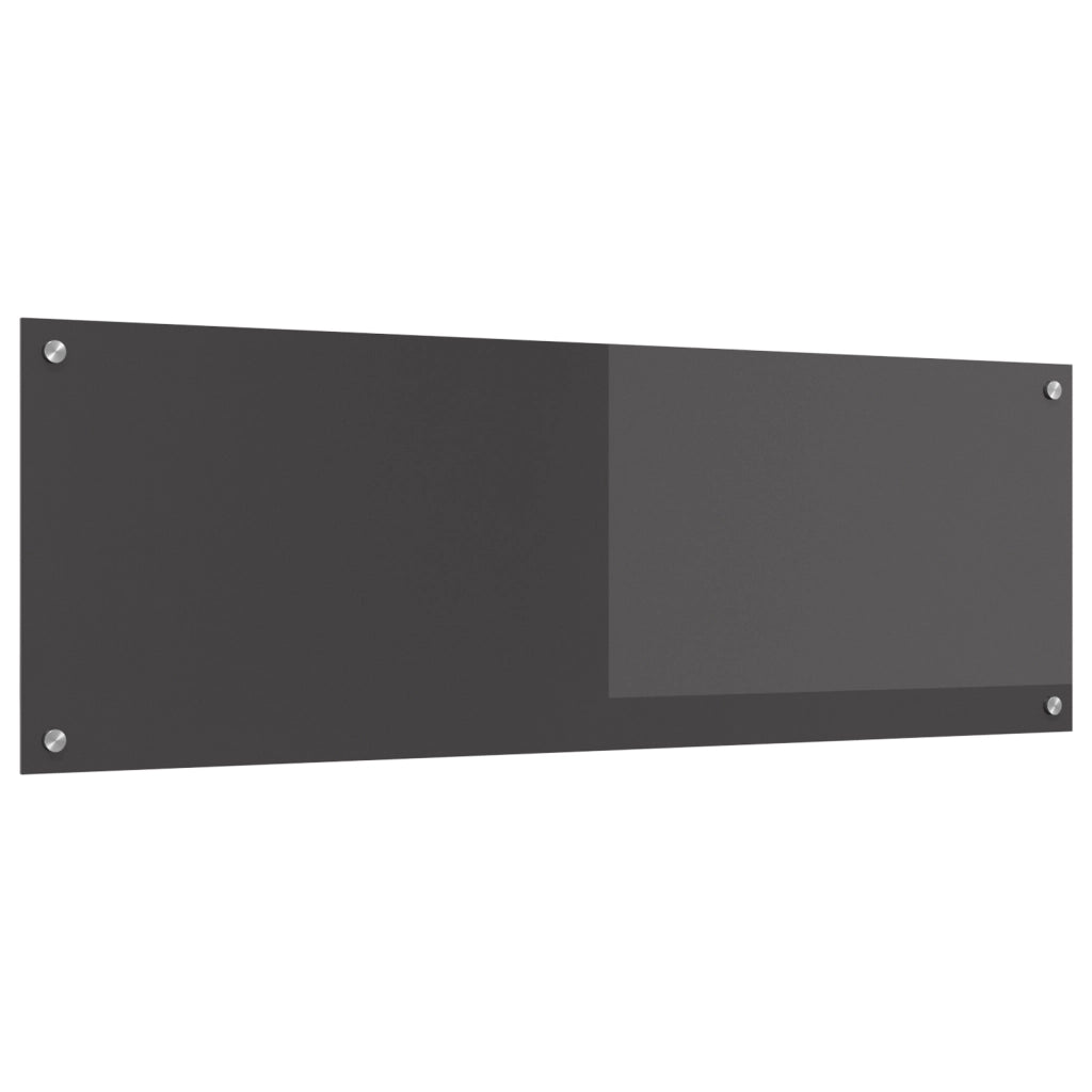 Schienale Cucina Grigio Scuro 120x40x0,6 cm in Vetro Temperato -