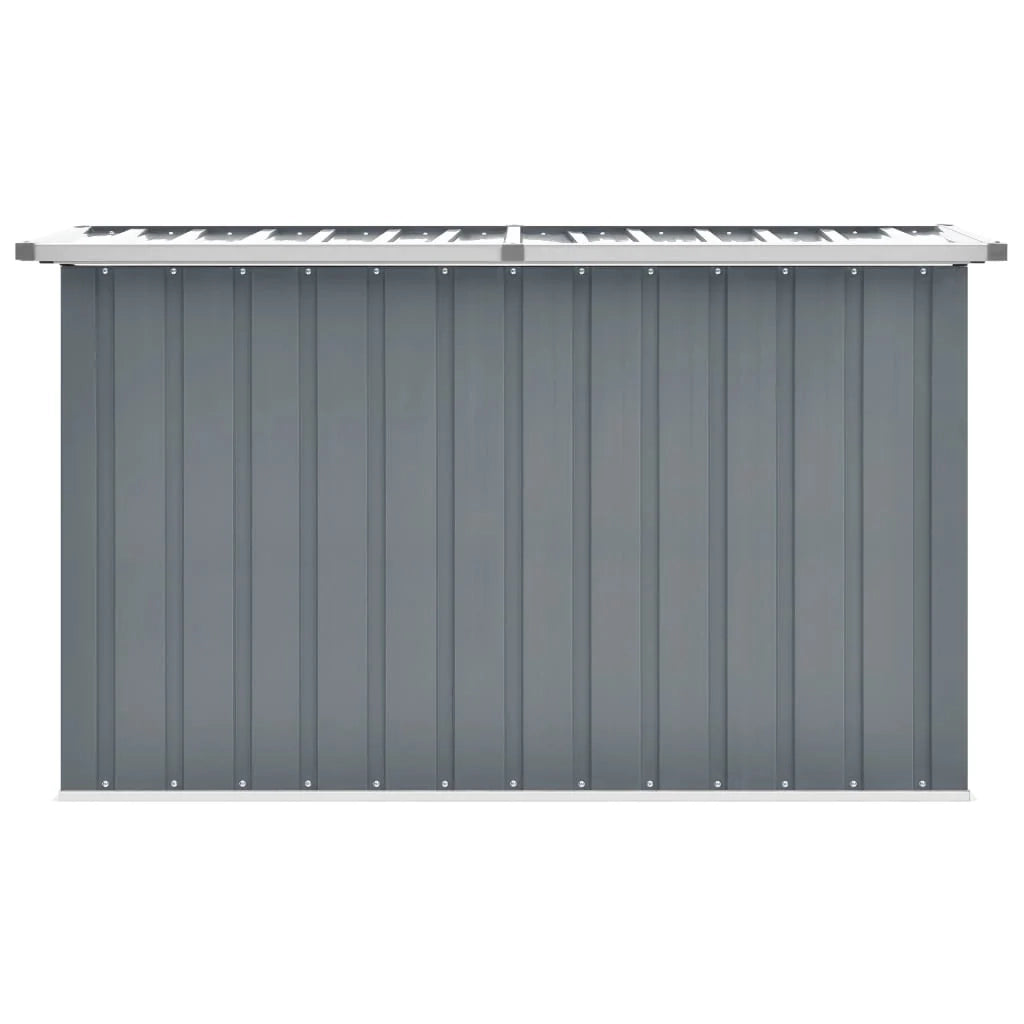 Contenitore/cassa portaoggetti da giardino grigio 149 x 99 x 93 cm 02_0013084