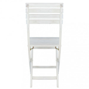 Sedia da Giardino Dalila 36x53x87 h cm in Legno Bianco