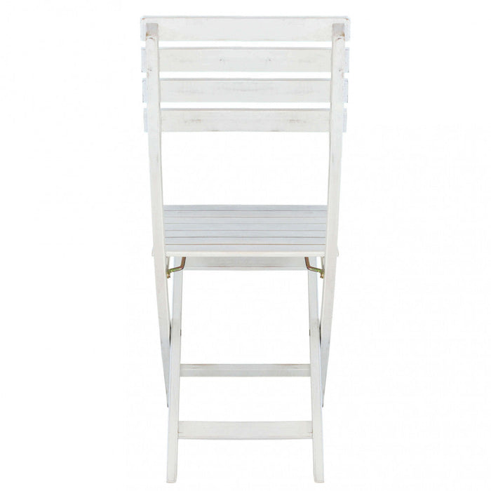 Sedia da Giardino Dalila 36x53x87 h cm in Legno Bianco