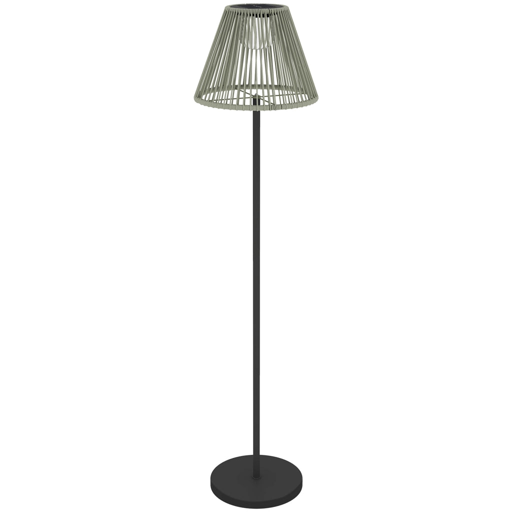 Lampada da Esterno a Energia Solare Rattan con Sensore di Luce ¨C zephmum ¨C 33x135 cm