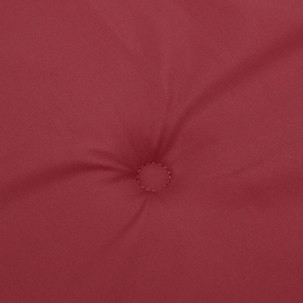 Cuscino per Panca da Giardino Rosso Vino 100x50x3 cm in Tessuto cod mxl 40131