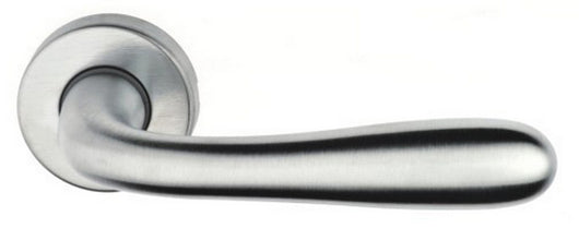 mezza maniglia 'goccia' cromo satinato con rosetta tonda dx cod:ferx.94956