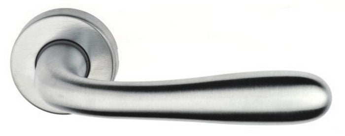 mezza maniglia 'goccia' cromo satinato con rosetta tonda dx cod:ferx.94956