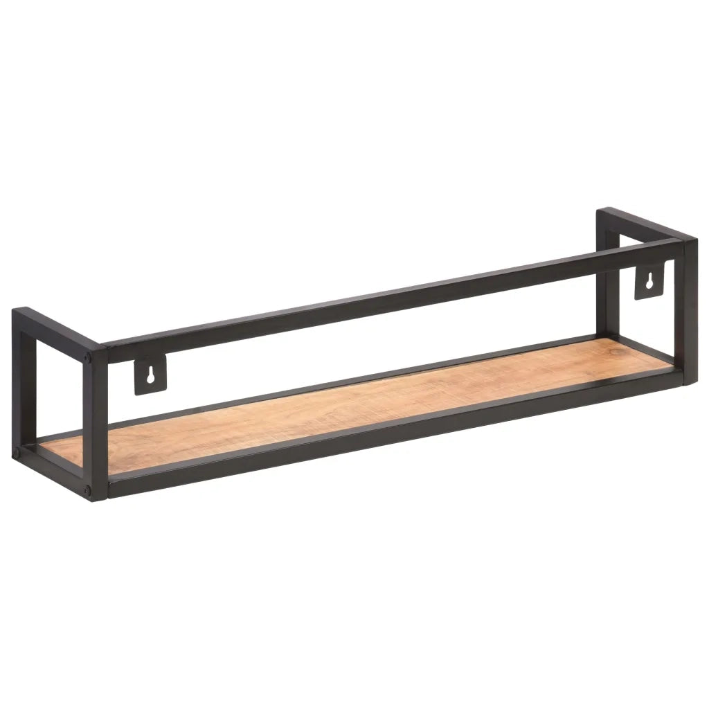 Mensole a Muro 2 pz 80 cm in Legno Massello di Acacia cod mxl 56111