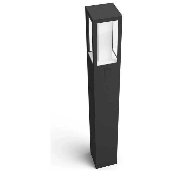 Philips by Signify 17432-30-P7 Lampione da esterni Impress Illuminazione su base-asta intelligente LED dimmerabile 2x8 W 1200 lm Bluetooth Zigbee IP44 colore Nero