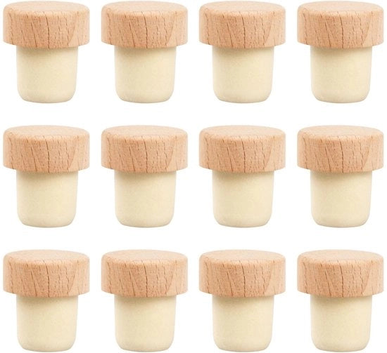 Stopper per bottiglie di vino in legno - accessori per vino - legno naturale
