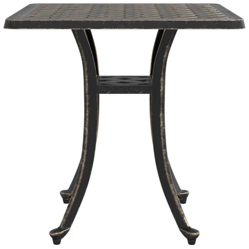 Tavolo da Giardino Bronzo 53x53x53 cm in Alluminio Pressofuso 4002819