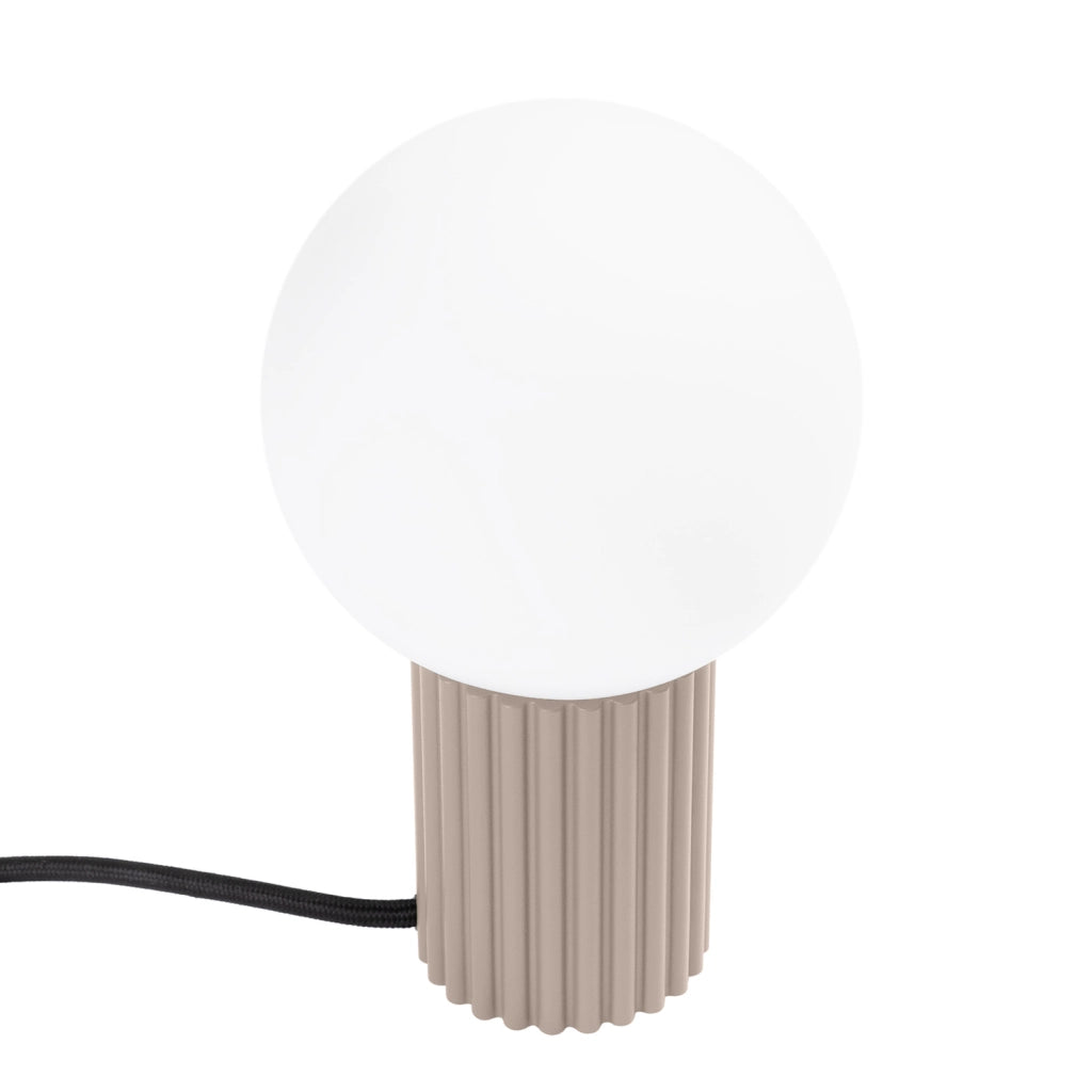 Lampada da tavolo SFERA Pure Lume taupe sfera vetro G9