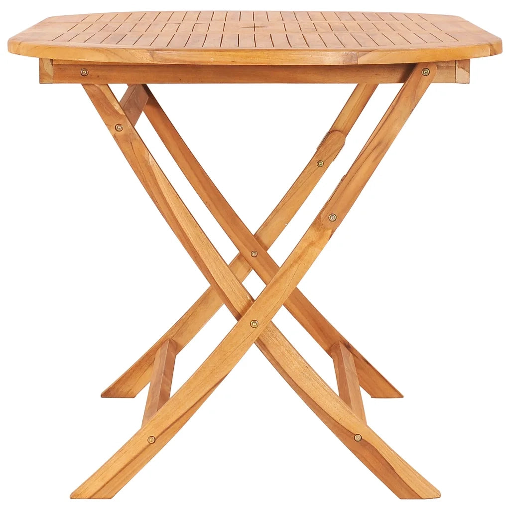 Set da Pranzo da Giardino 7 pz Pieghevole in Massello di Teak cod mxl 35390