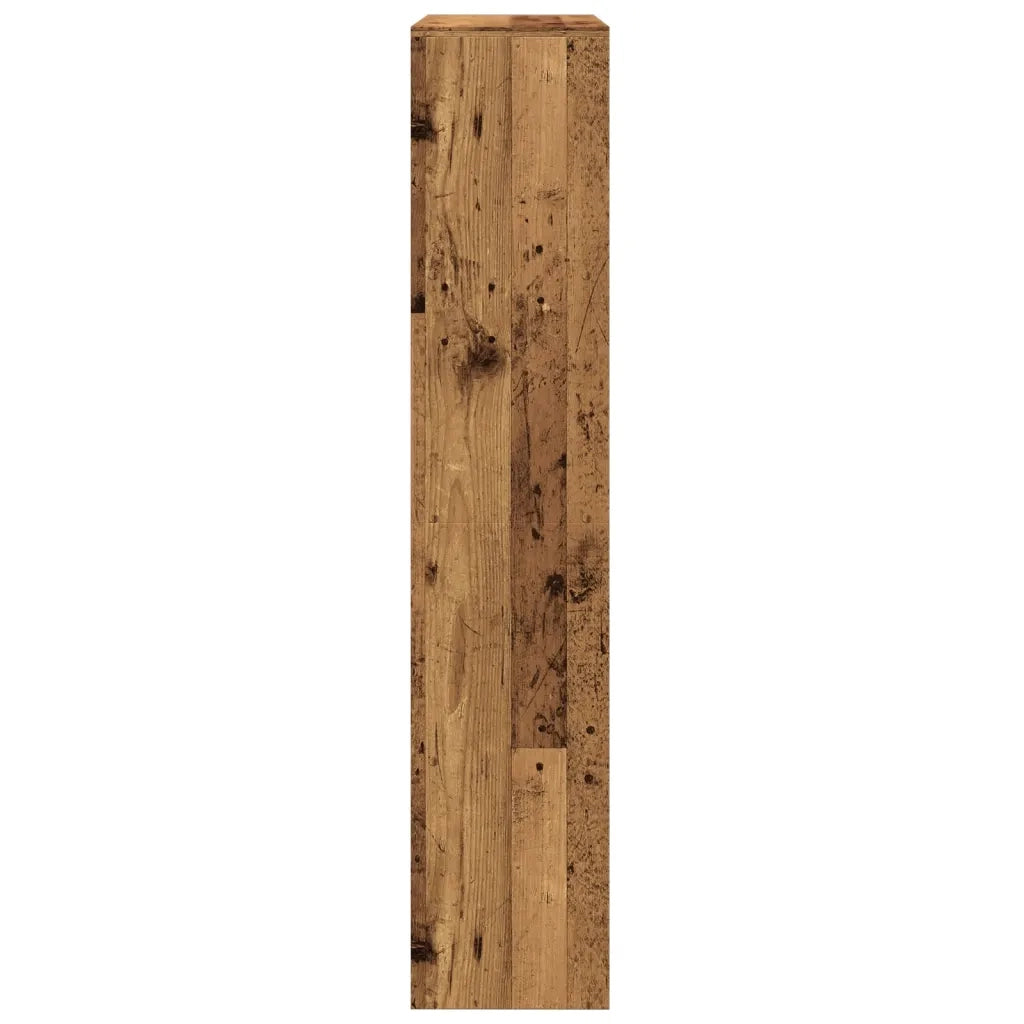 vidaXL Libreria a 4 Ripiani Legno Vecchio 143,5x29x143,5 cm Truciolato