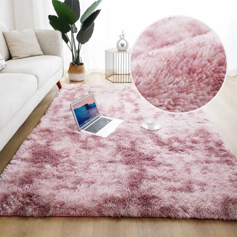 Tappeto rosa shaggy in peluche 220x160 cm