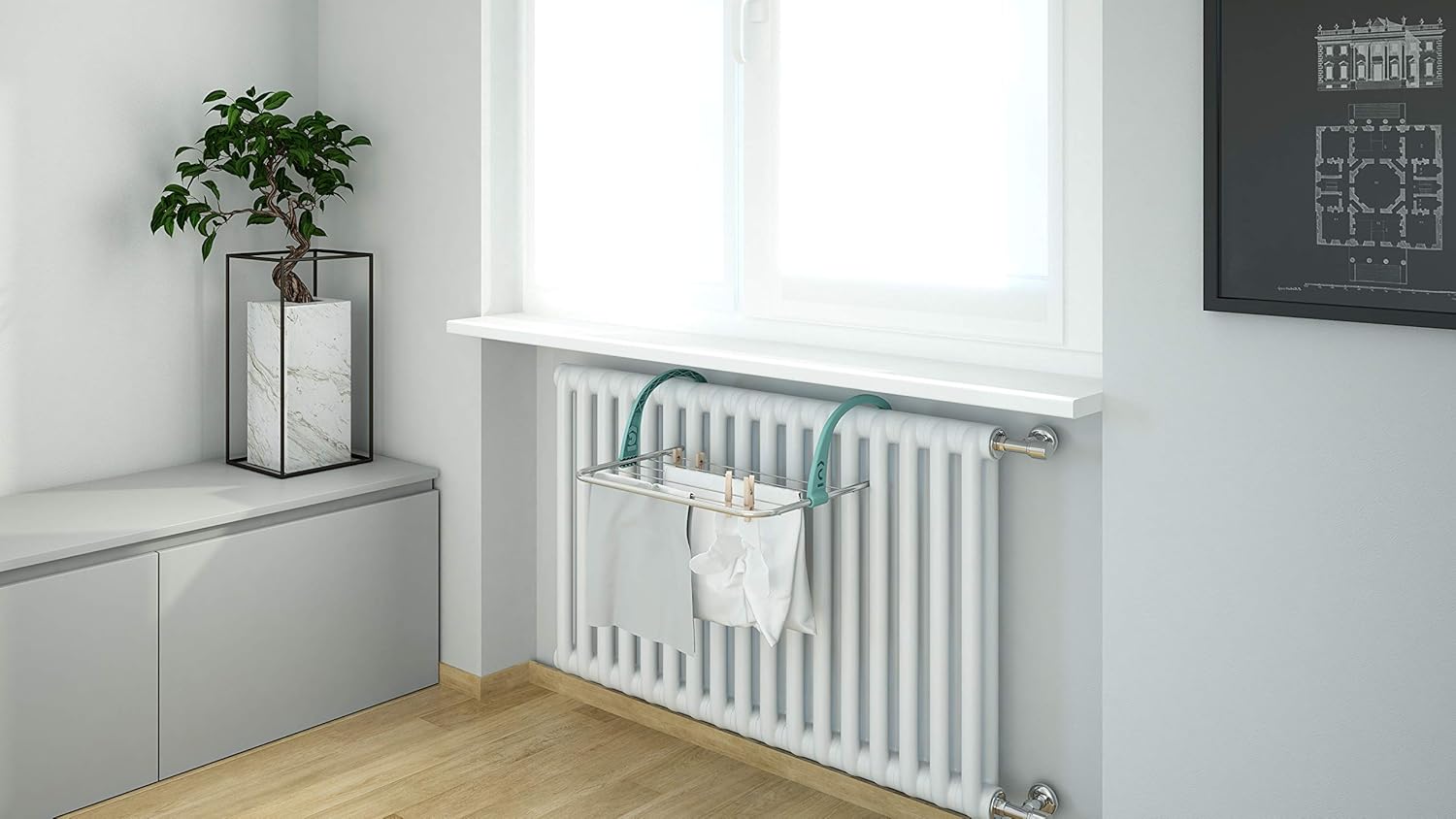 Stendino Stendibiancheria da appendere al balcone o termosifone mod.Facile 3 COLOMBO