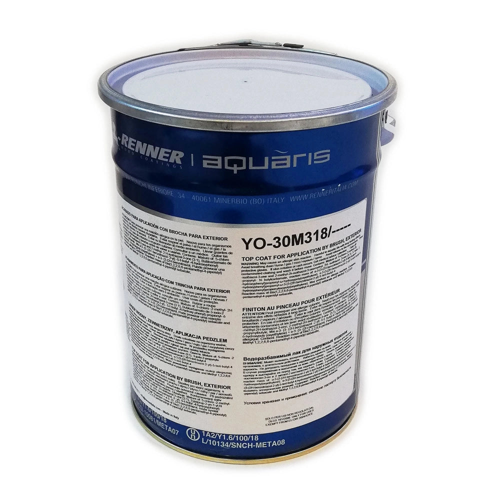 Renner aquaris yo-30m318 5kg impregnante e finitura alta protezione per esterno, colori disponibili  bianco