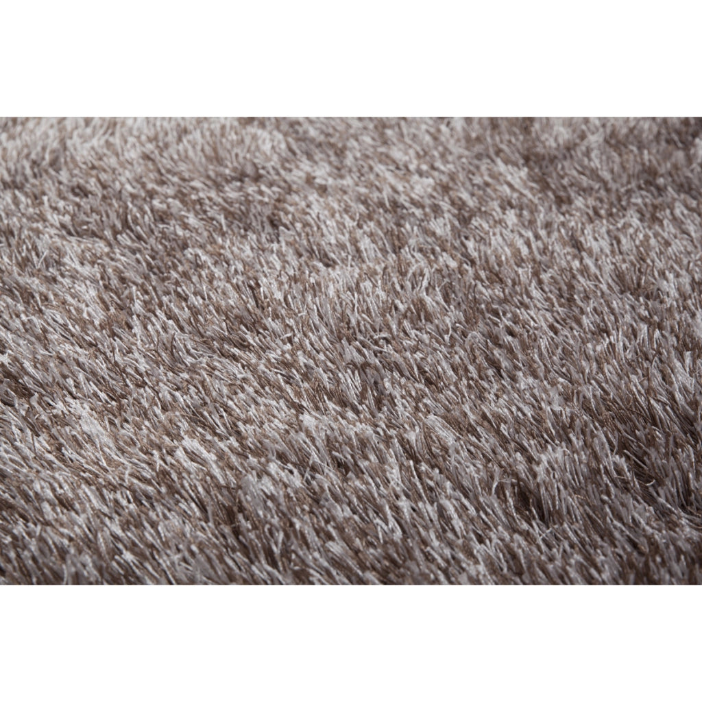 Tappeto Shaggy Diamond tondo grigio antracite
