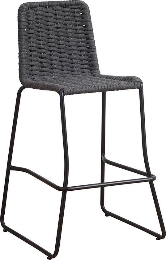 Sedia a Rotelle Dorotea - Antracite/Nero - Sedute all'aperto o Cucina - Comprensiva di Schienale - Set da 1 - Rotini - Ergonomica - 74cm Alto