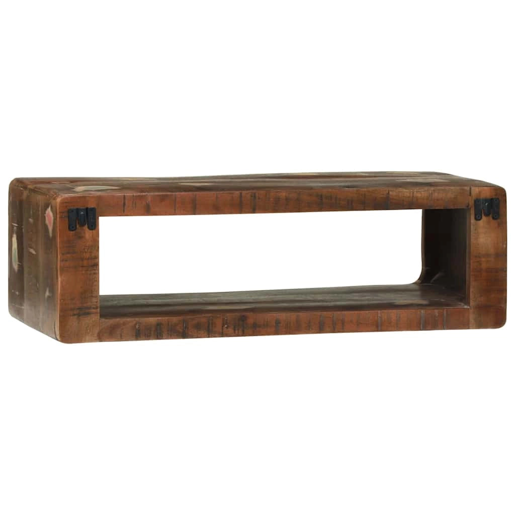 Mobile porta TV moderno e pratico con contenitore 80 x 30 x 25 cm realizzato in legno massello di recupero 02_0058073