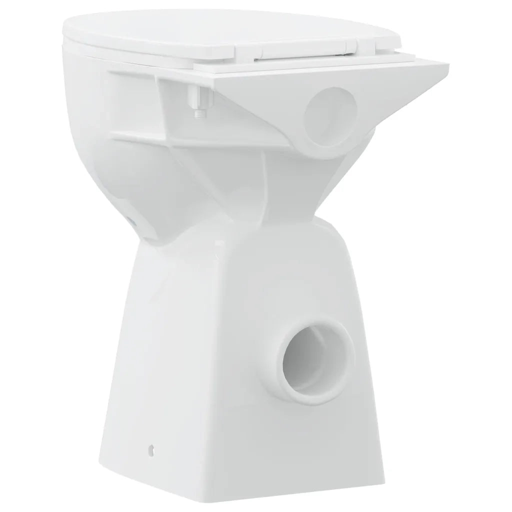 WC Senza Brida 7 cm Altezza Extra Chiusura Rallentata Ceramica Bianca CFW8955381