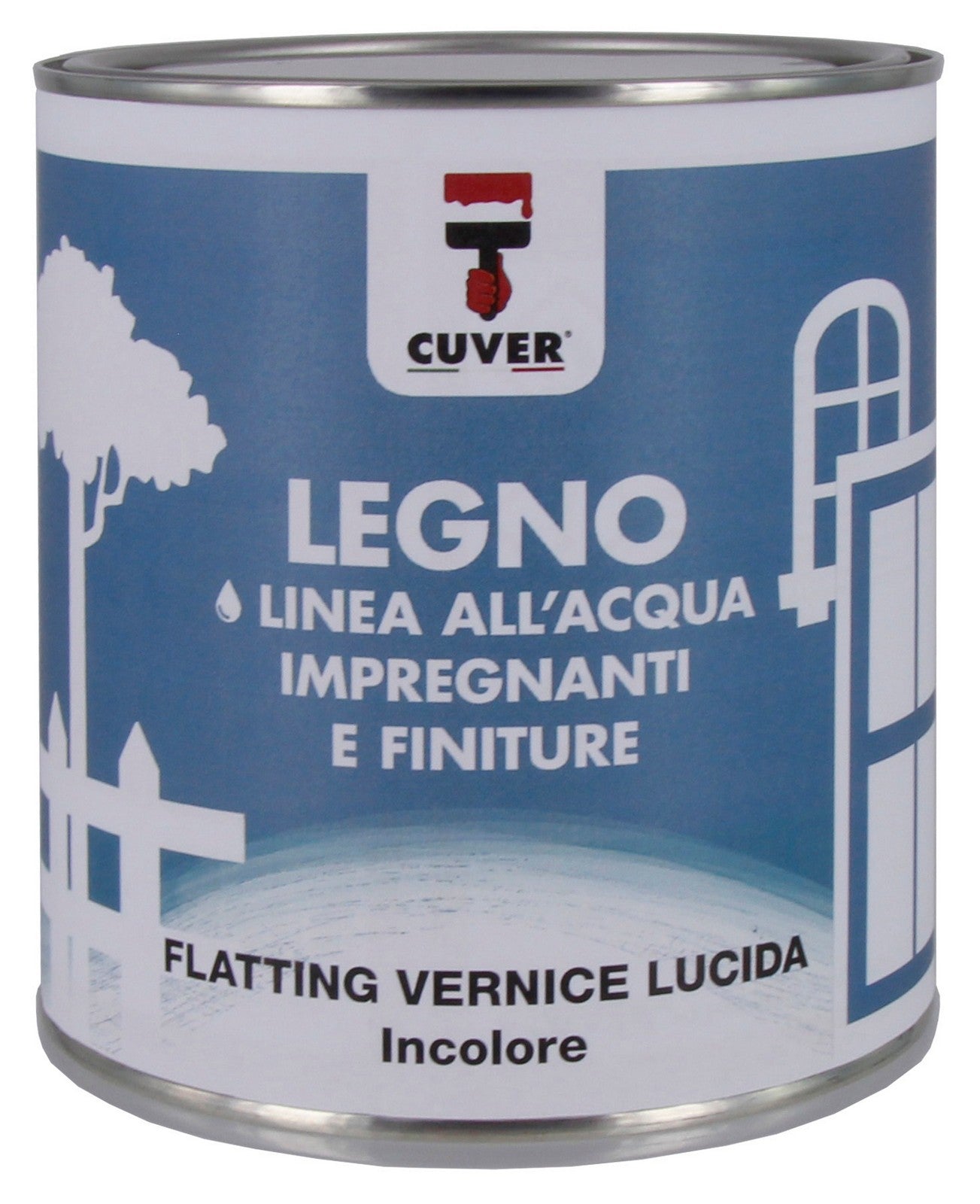 flatting aqquaver lucida incolore per legno ml 750 cod:ferx.94973