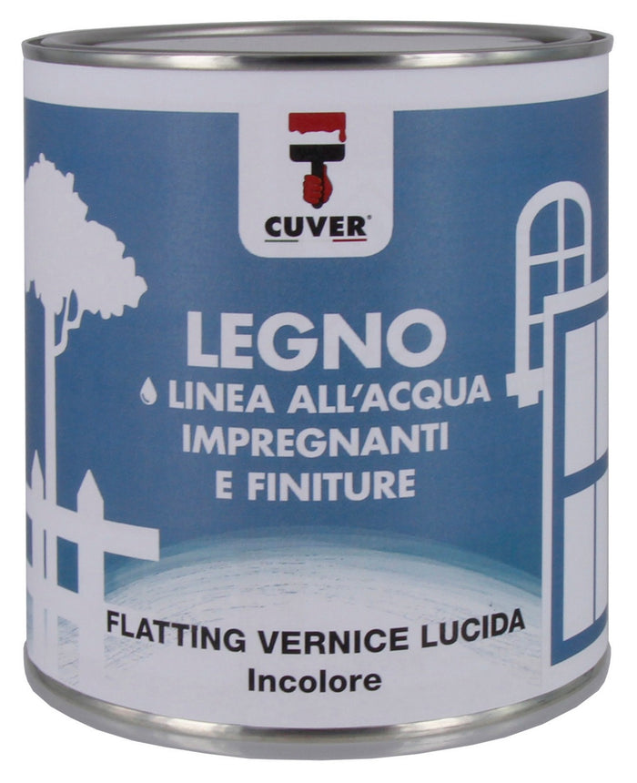 flatting aqquaver lucida incolore per legno ml 750 cod:ferx.94973