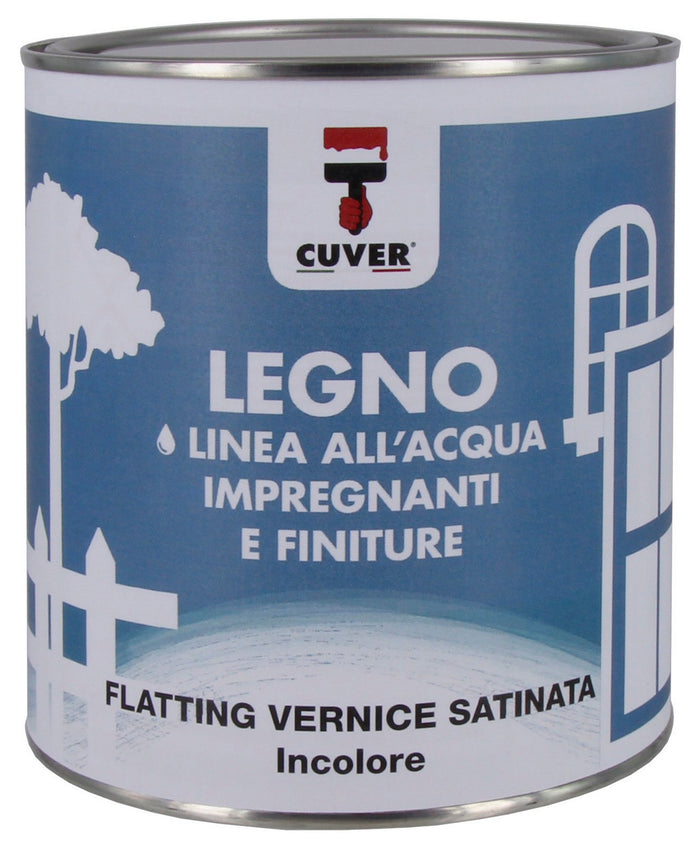 flatting aqquaver satinata incolore per legno ml 750 cod:ferx.94974