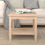Tavolino da Salotto 50x50x45 cm Legno Massello di Pino cod mxl 7485