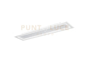 PLAFONIERA AUX GRIGIA RETTANGOLARE IN PMMA 40W 5500LM CCT 3000 E 4000 E 6500K 120X30X5.5CM
