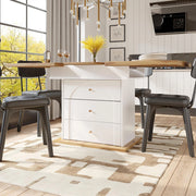 Tavolo estensibile - Xylo - 110-140x80cm design minimalista bianco