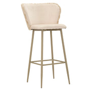 Kalpa, Sgabello Imbottito, 55x58x106h cm Bianco Crema
