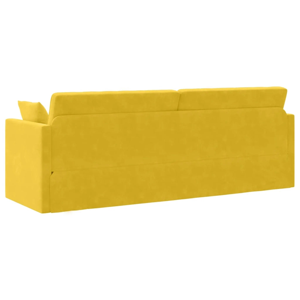 Divano-letto | Sof¨¤ letto | Letto singolo da pavimento Giallo 213 x 70 x 77 cm Velluto
