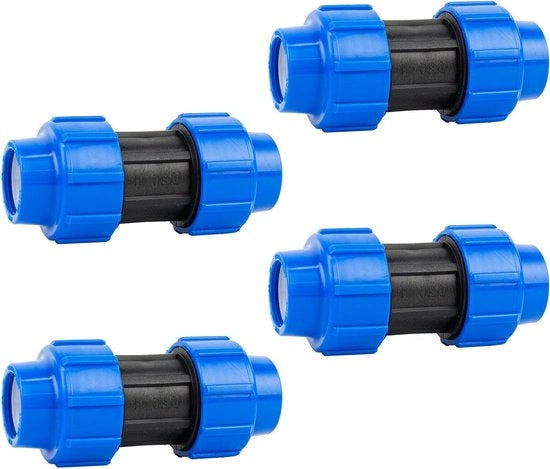 Connettore Premium PE a vite MDPE - 20 mm - Connettore rapido e facile - 4 pezzi