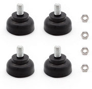 Set di 4 Potenti Regolabili per Mobili - Elevatori per Mobili - Potenti per Tavolo - Potenti a Viti - Set da 4 - Materiale Duraturo: Ferro/Rubber - Piedini per Mobili