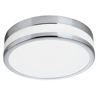 Plafoniera Moderna Led Palermo Acciaio Cromo 3 Luci Led Integrato 5,7W